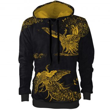 czarna bluza z kapturem