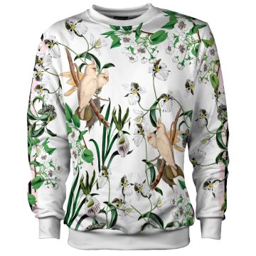 biała bluza w kwiaty