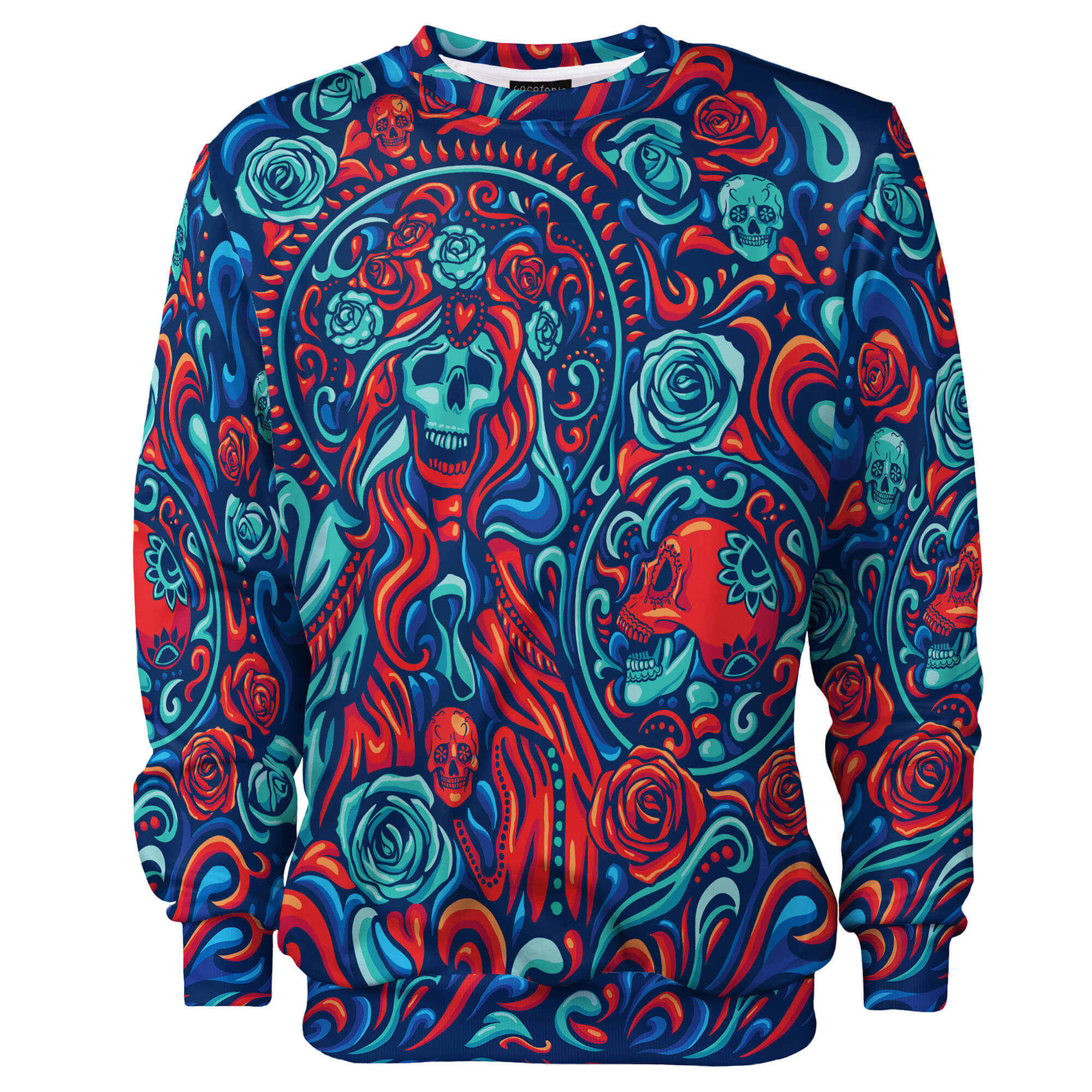 Santa Muerte Red_Mexico_czaszki_skulls_colorful clothes_Cacofonia4