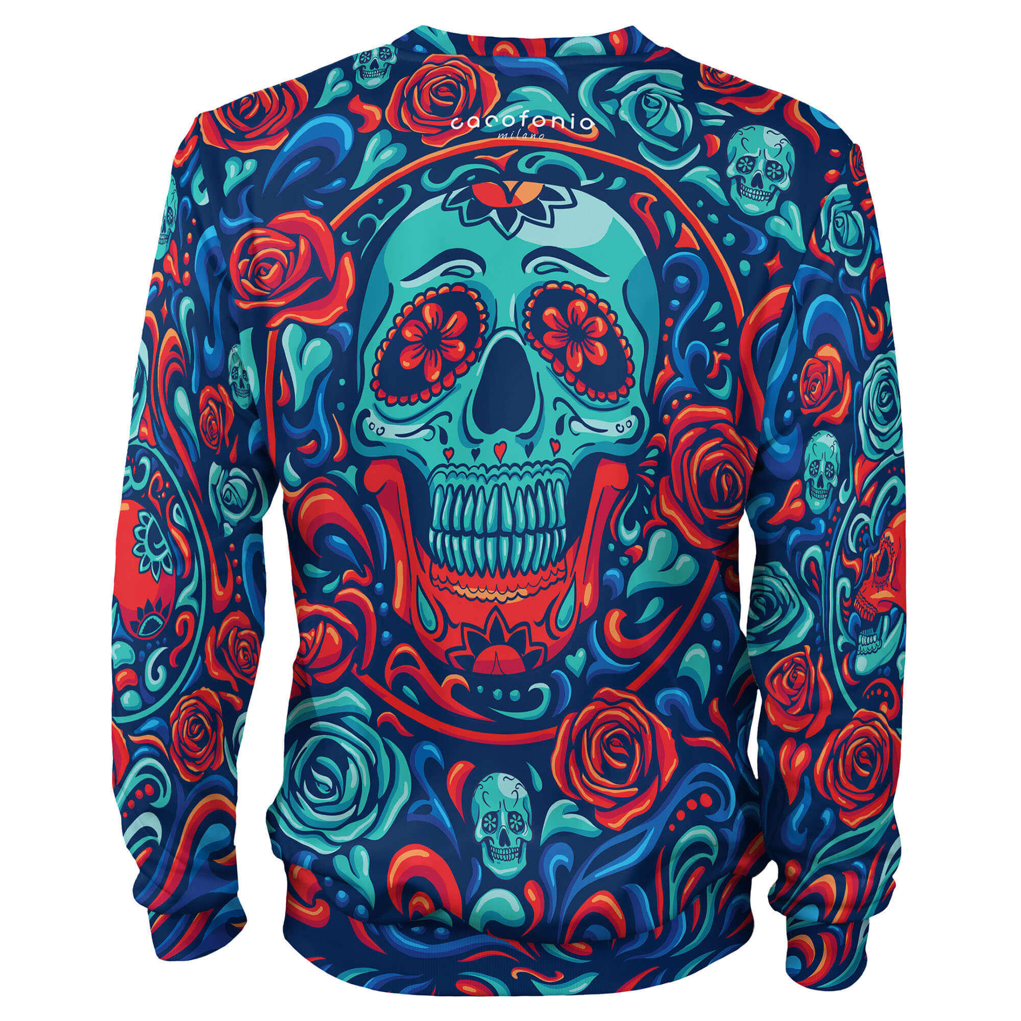 Santa Muerte Red_Mexico_czaszki_skulls_colorful clothes_Cacofonia5