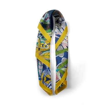 żółta apaszka w tukany