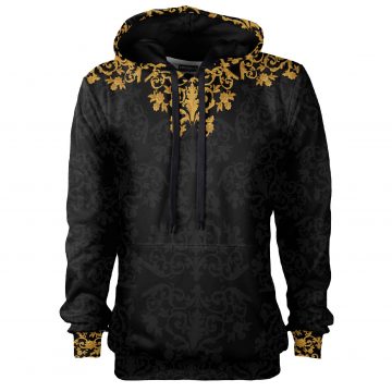 czarna bluza z kapturem