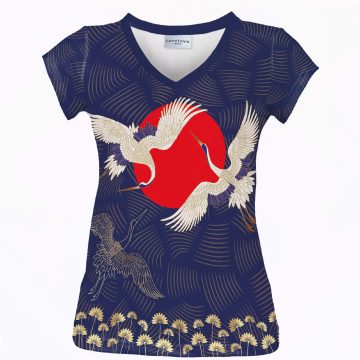 koszulka damska v- neck