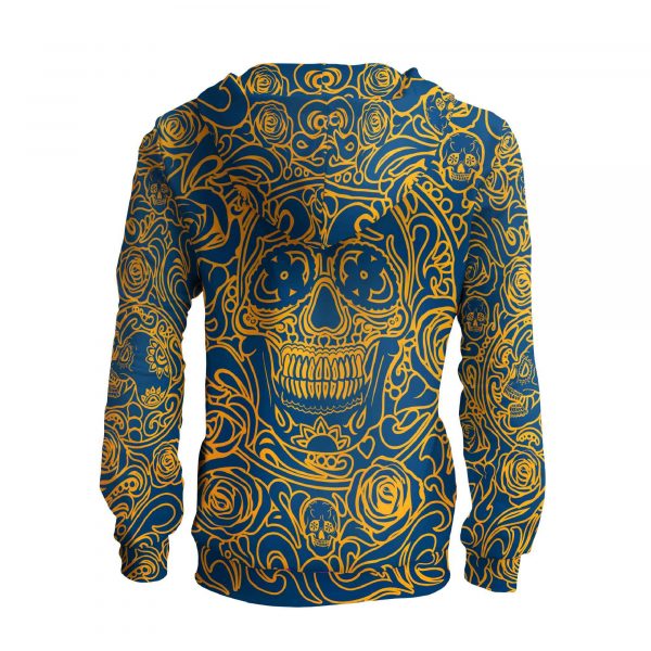 colorful hoodie with skull