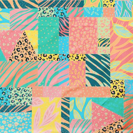 kolorowa chusta patchwork