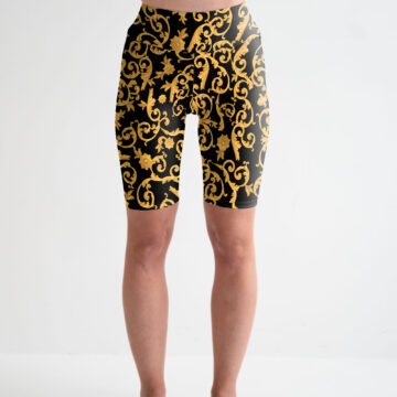 krótkie spodenki w złote wzory