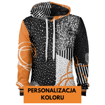 Dots and Lines - Bluza z kapturem